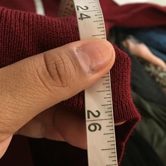 J. Crew Sweater Womens Sz M Maroon Red Merino Wool Blend Pullover - Picture 8 of 8